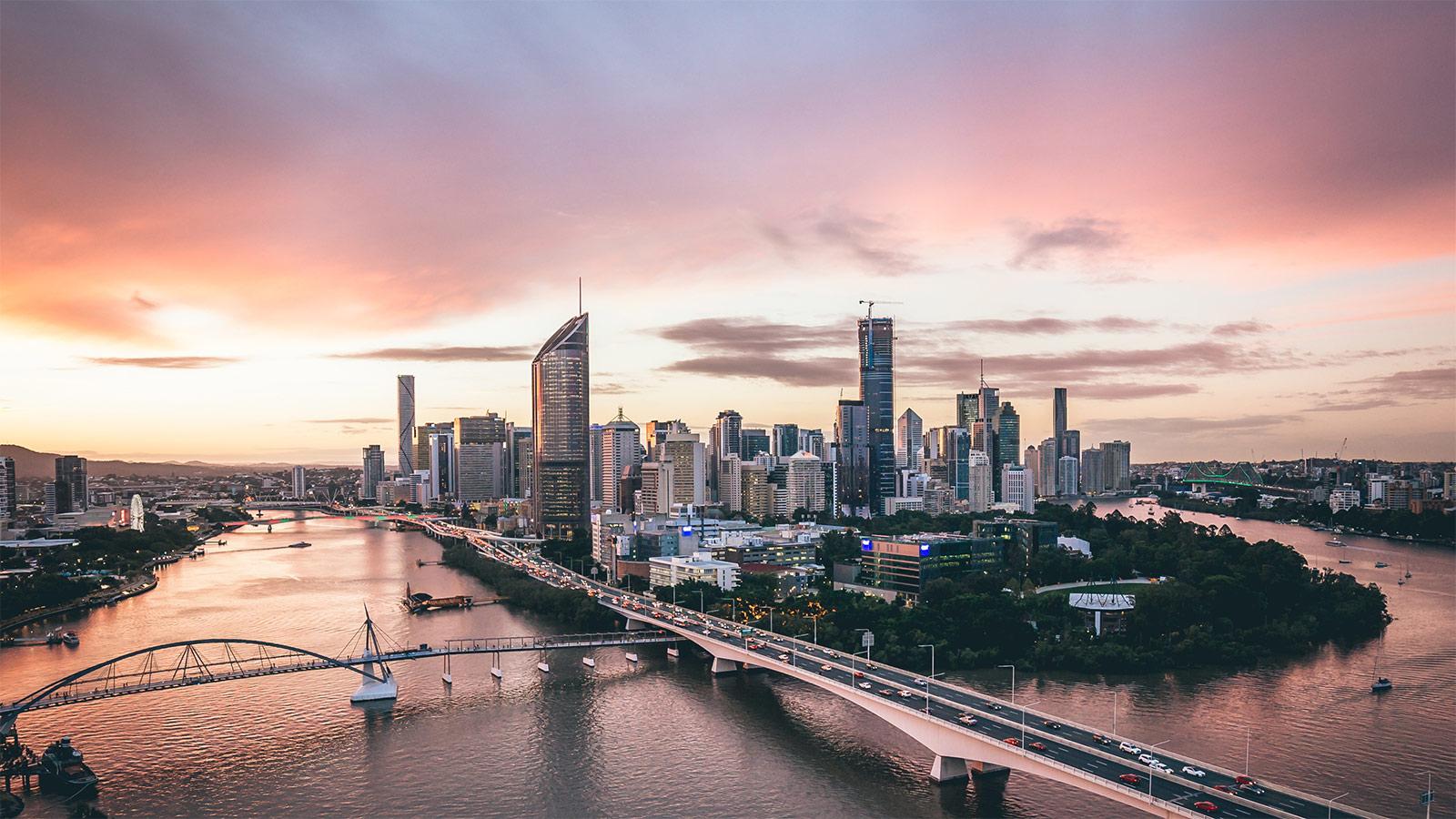 1600x900 bm brisbane cbd aerial dusk